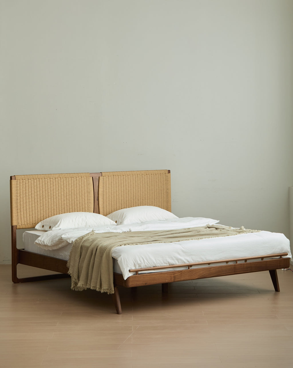 Lyra Woven Bed — North American Black Walnut