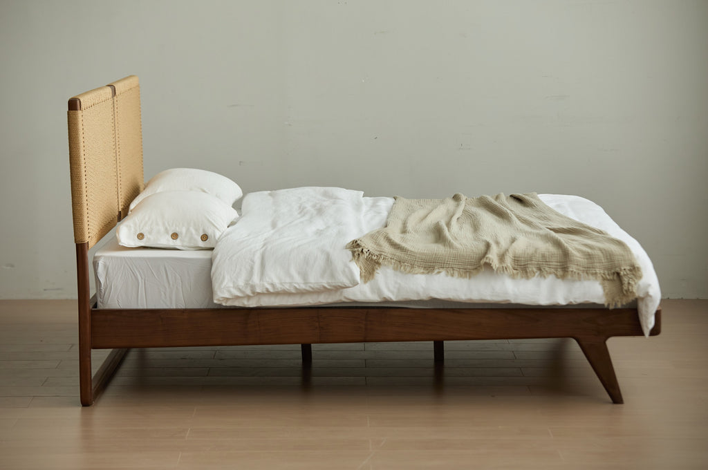 Lyra Woven Bed — North American Black Walnut