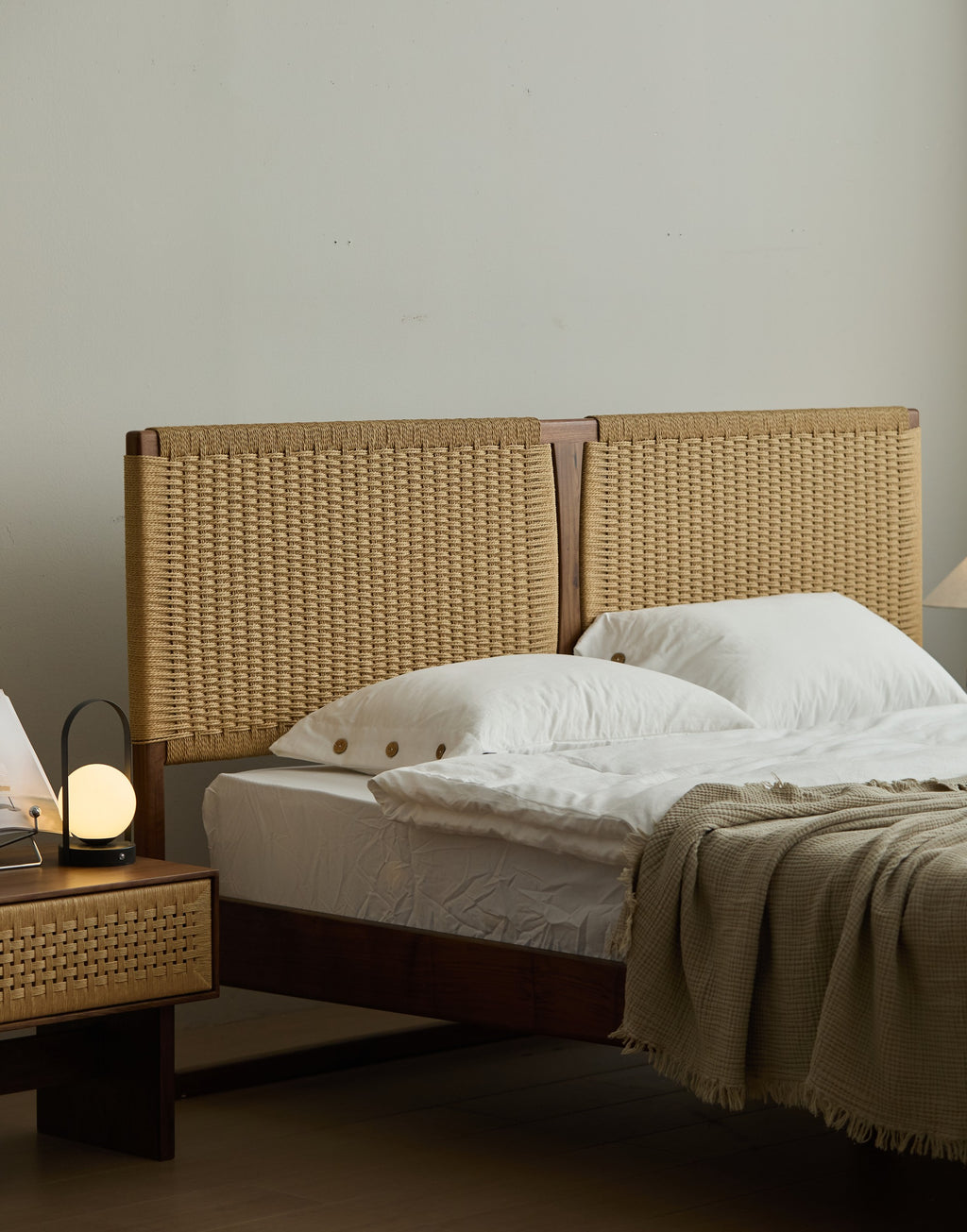 Lyra Woven Bed — North American Black Walnut